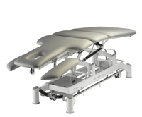 CHAGALL NEO Professional Electric Treatment Table: 5 sections, with electric backrest and pivoting arms